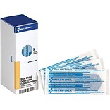 First Aid Only SmartCompliance 1W x 3L Metal Detectable Bandages, 25/Box (FAE-3010)