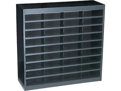 Safco E-Z Stor® 36-Compartment Literature Organizers, 37.5 x 36.5, Black (9221BLR)