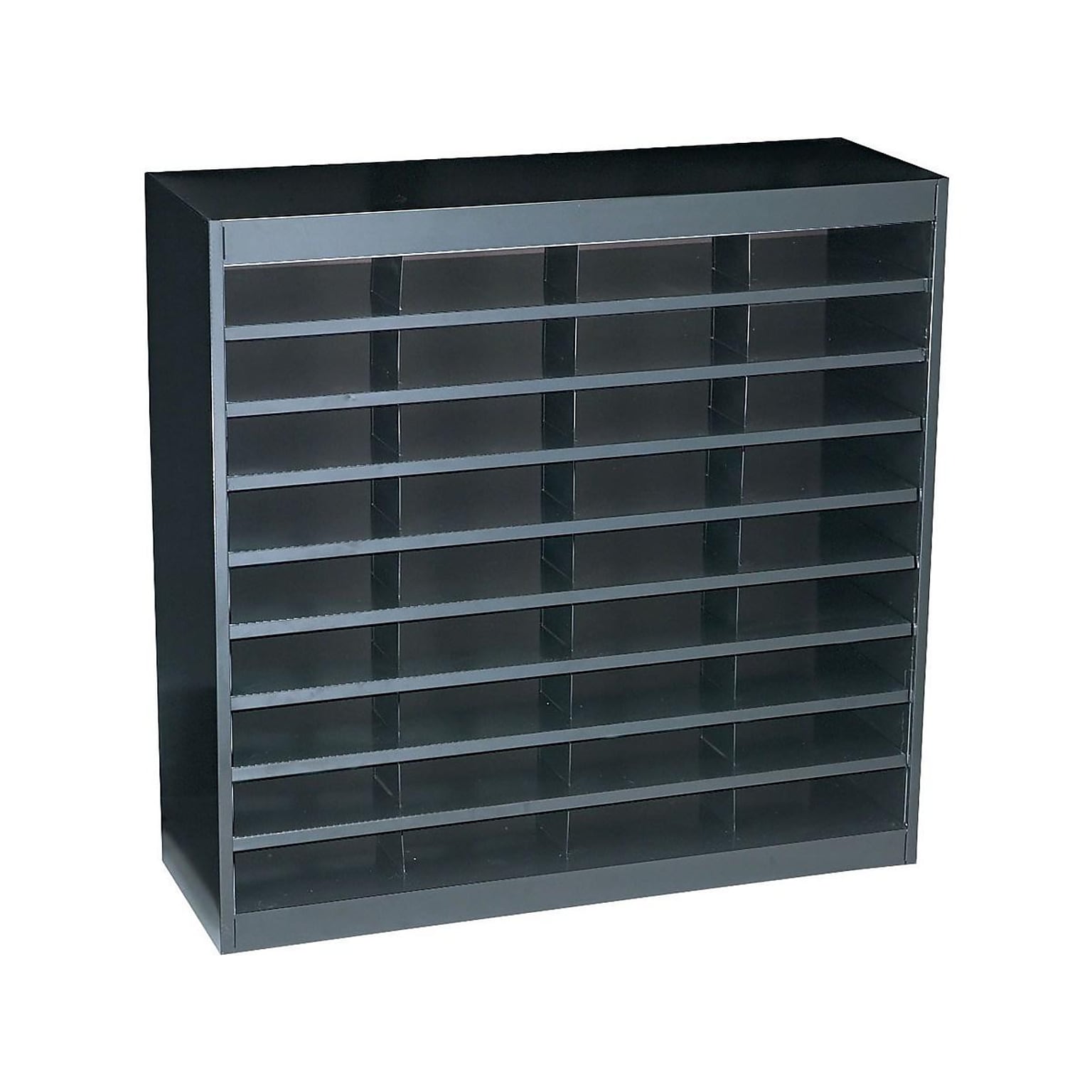 Safco E-Z Stor® 36-Compartment Literature Organizers, 37.5 x 36.5, Black (9221BLR)