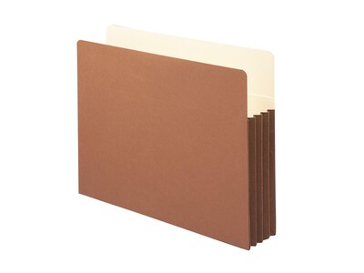 Smead Redrope File Pockets, 3.5" Expansion, Letter Size, Brown, 10/Box (73264)