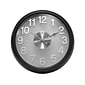 Infinity Instruments The Onyx Wall Clock, 15"Dia. (13314BK-2510)