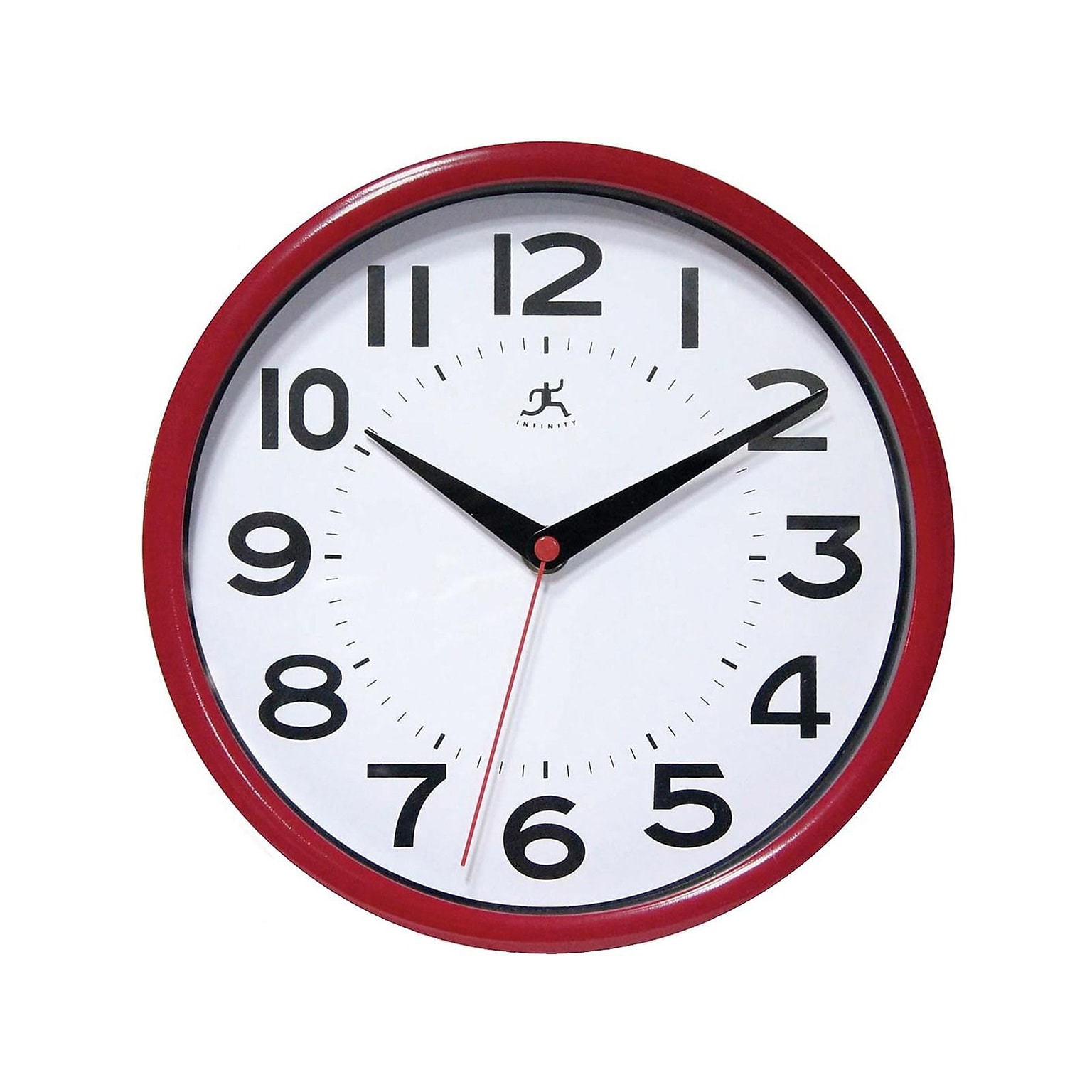 Infinity Instruments Metro Wall Clock, 9Dia. (14220ACBT-3364)