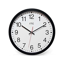 Infinity Instruments ITC Obsidian Wall Clock, 14Dia. (90/0014-1)