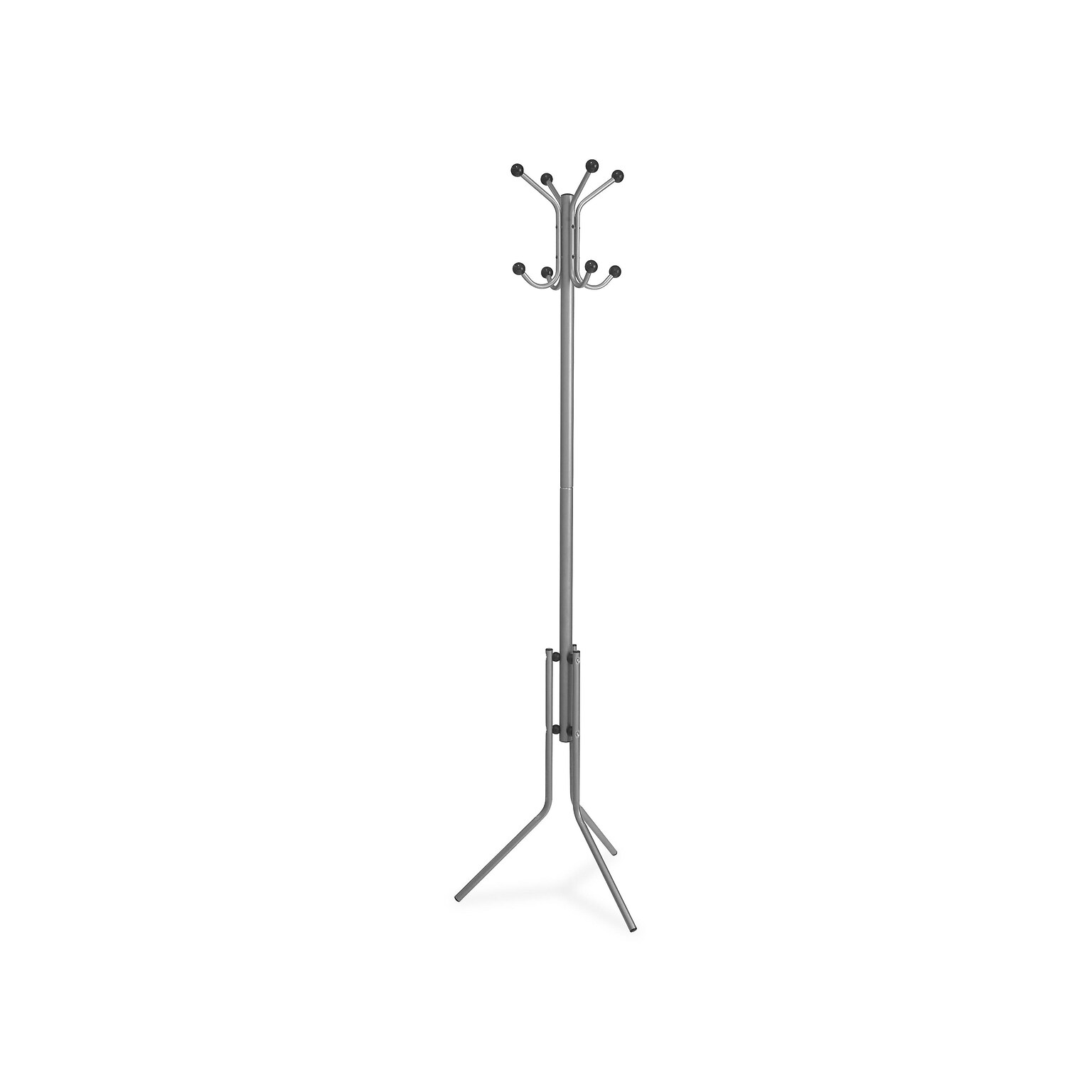 Lorell Tripod Base Coat Tree, Silver (LLR02587)