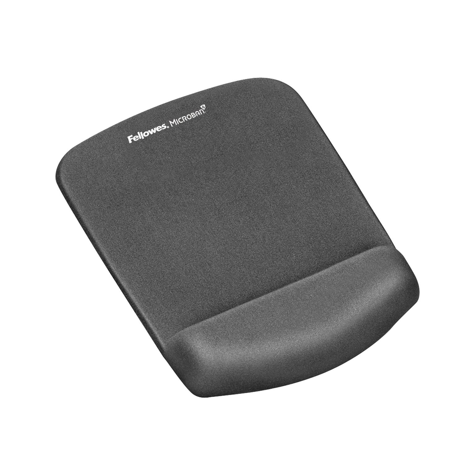 Fellowes PlushTouch Foam Mouse Pad/Wrist Rest Combo, Graphite (9252201)