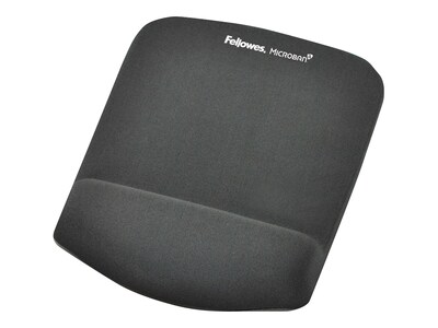 Fellowes PlushTouch Foam Mouse Pad/Wrist Rest Combo, Graphite (9252201)