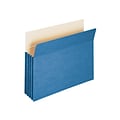 Smead File Pockets, 3.5 Expansion, Letter Size, Blue (73225)