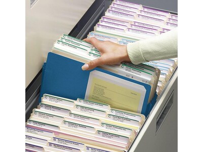 Smead File Pockets, 3.5" Expansion, Letter Size, Blue (73225)
