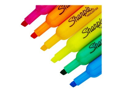 Sharpie Tank Highlighter, Chisel Tip, Assorted, Dozen (25053)