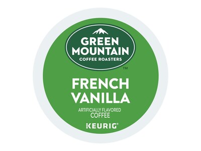 Green Mountain French Vanilla Coffee, Keurig® K-Cup® Pods, Light Roast, 96/Carton (6732)