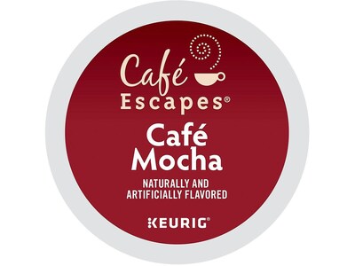 Cafe Escapes Mocha Coffee Keurig® K-Cup® Pods, 24/Box (6803)