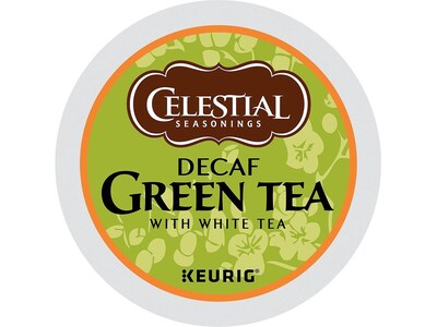 Celestial Seasonings Green Tea Decaf, Keurig® K-Cup® Pods, 24/Box (14737)
