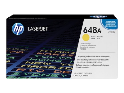 HP 648A Yellow Standard Yield Toner Cartridge   (CE262A)