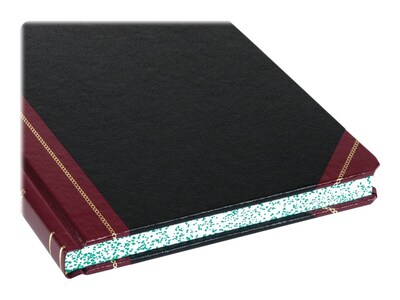 Boorum & Pease 21 Series Record Book, 8.13"W x 10.38"H, Black, 75 Sheets/Book (21-150-R)