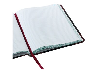 Boorum & Pease 21 Series Record Book, 8.13"W x 10.38"H, Black, 75 Sheets/Book (21-150-R)