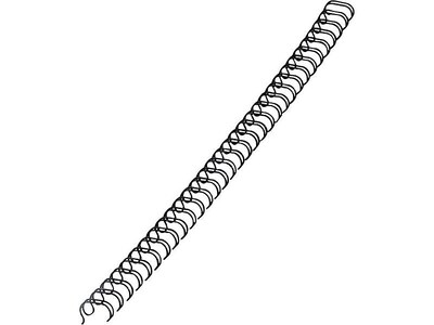 Fellowes 3/8 Metal Wire Binding Spine, 80 Sheet Capacity, Black, 25/Pack (52541)