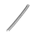 Fellowes 3/8 Metal Wire Binding Spine, 80 Sheet Capacity, Black, 25/Pack (52541)
