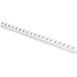 Fellowes 1/2" Plastic Binding Spine Comb, 90 Sheet Capacity, White, 100/Pack (52372)