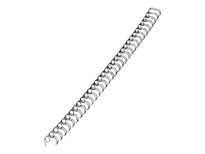 Fellowes 1/2 Metal Wire Binding Spine, 100 Sheet Capacity, Black, 25/Pack (5255401)