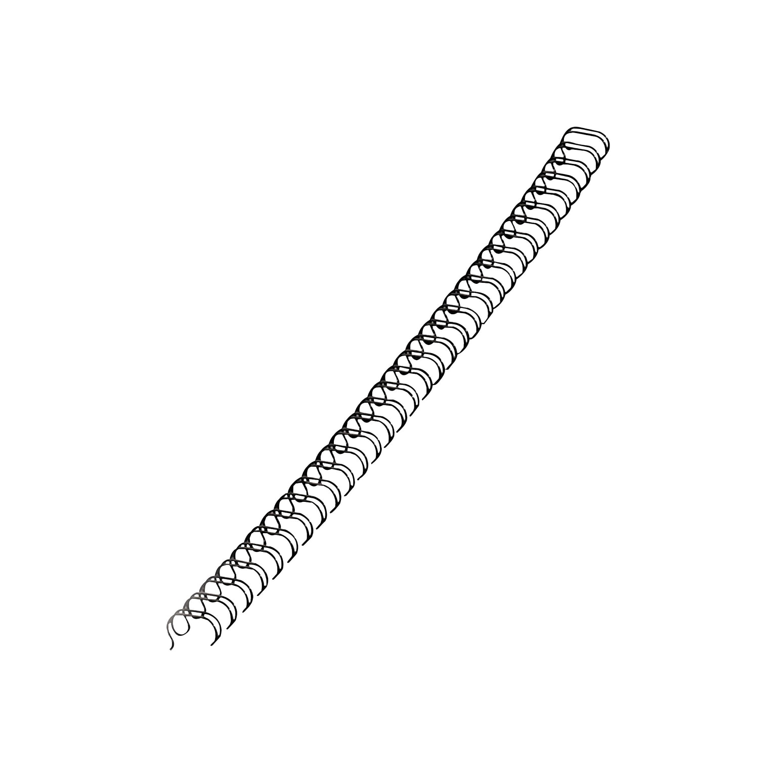 Fellowes 1/2 Metal Wire Binding Spine, 100 Sheet Capacity, Black, 25/Pack (5255401)