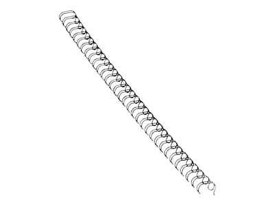 Fellowes 1/2" Metal Wire Binding Spine, 100 Sheet Capacity, Black, 25/Pack (5255401)