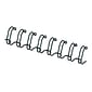 Fellowes 1/2" Metal Wire Binding Spine, 100 Sheet Capacity, Black, 25/Pack (5255401)