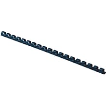 Fellowes 5/16 Plastic Binding Spine Comb, 40 Sheet Capacity, Navy, 100/Pack (52506)