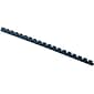 Fellowes 5/16" Plastic Binding Spine Comb, 40 Sheet Capacity, Navy, 100/Pack (52506)