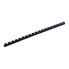 Fellowes 5/16 Plastic Binding Spine Comb, 40 Sheet Capacity, Navy, 100/Pack (52506)