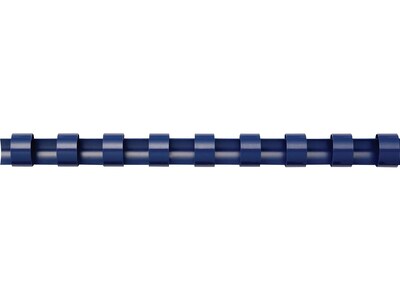 Fellowes 5/16" Plastic Binding Spine Comb, 40 Sheet Capacity, Navy, 100/Pack (52506)