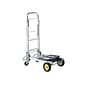 Safco Hide-Away Convertible Truck, 400 lbs., Aluminum/Black  (4050)