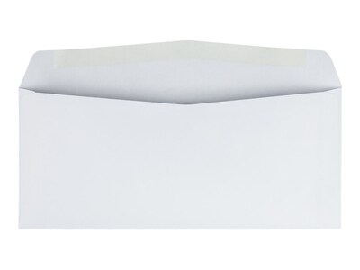 Quality Park Gummed #10 Business Envelopes, 4 1/8" x 9 1/2", White Wove, 500/Box (QUA90020)