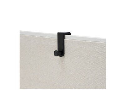 Safco Over-Panel Hook, Black, Plastic (4224BL)