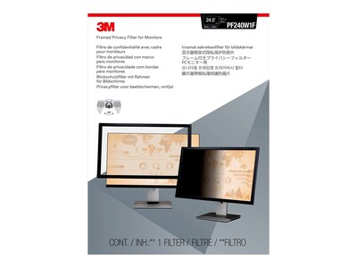 3M™ Framed Privacy Filter for 24 Widescreen Monitor (16:9) (PF240W1F)