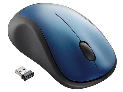 Logitech M310 Wireless Ambidextrous Optical USB Mouse, Peacock Blue (910-001917)