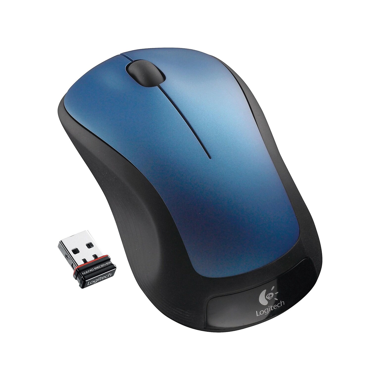 Logitech M310 Wireless Ambidextrous Optical USB Mouse, Peacock Blue (910-001917)