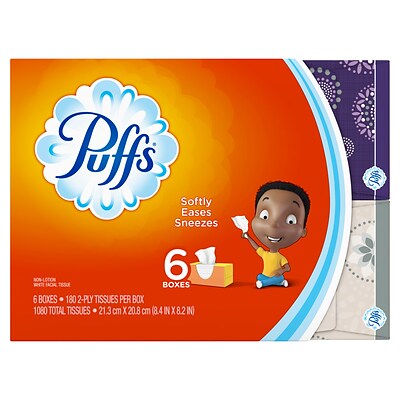 quill puffs ply unscented tissues count facial basic pack