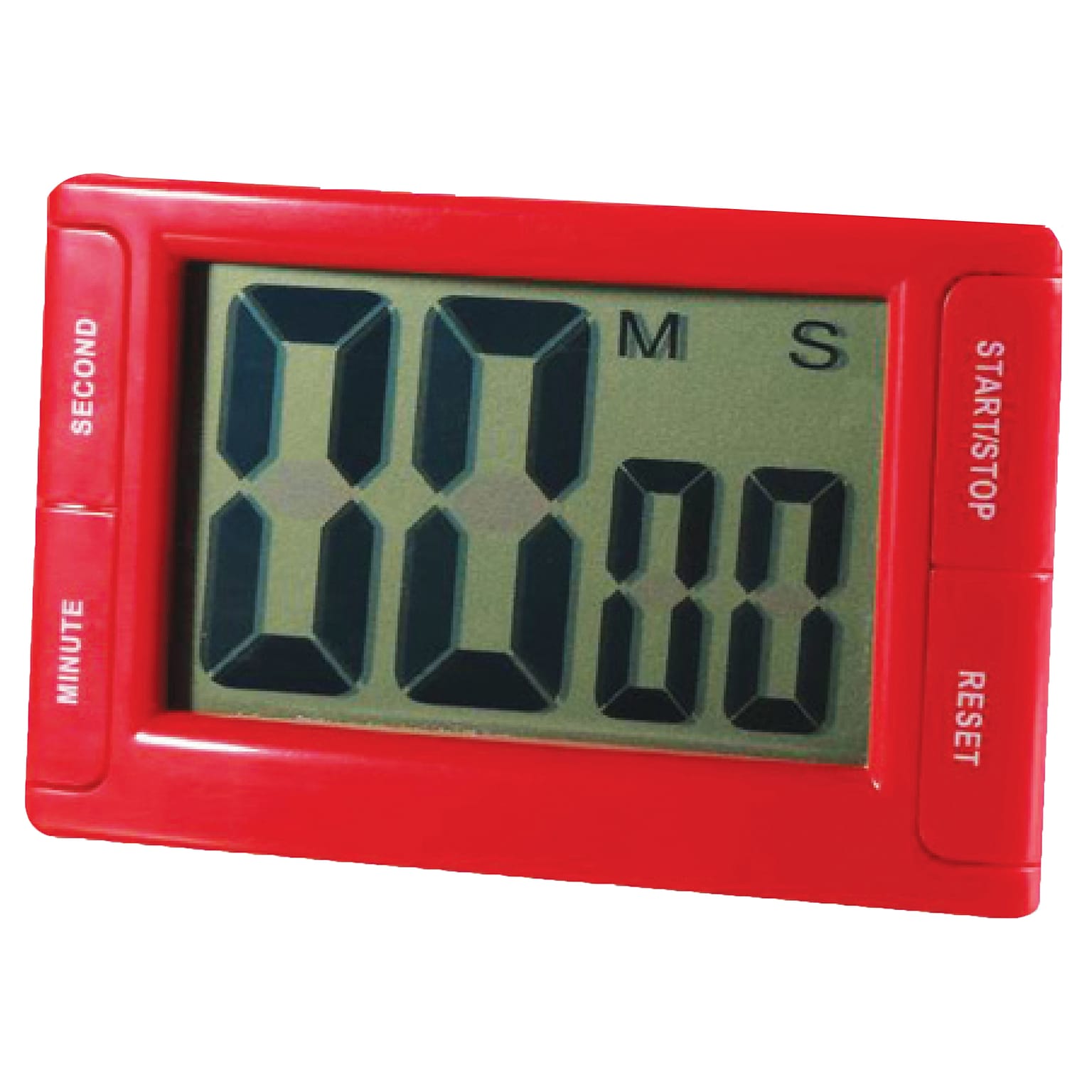 Ashley Productions Big Red Digital Timer 3.75 x 2.5 with Magnetic Backing and Stand, Pack of 2 (ASH10207)
