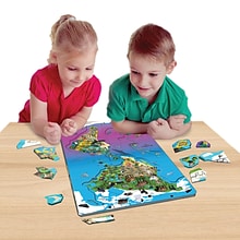 Dowling Magnets Animal Magnetism® Magnetic Wildlife Map Puzzle: North & South America, Grades PreK-4