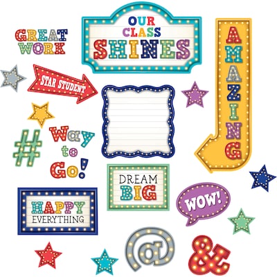 Teacher Created Resources Marquee Our Class Shines Bulletin Board Set, 54 Piece (TCR3603)