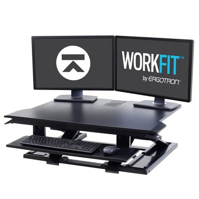 Ergotron WorkFit-TX Adjustable Standing Desk Converter, Black (33-467-921)