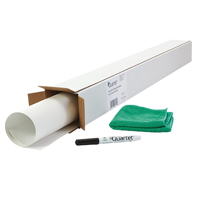 Quartet® Anywhere™ Repositionable Dry-Erase Surface, Self-Adhesive Sheets, 3’ x 2’ (R85532)