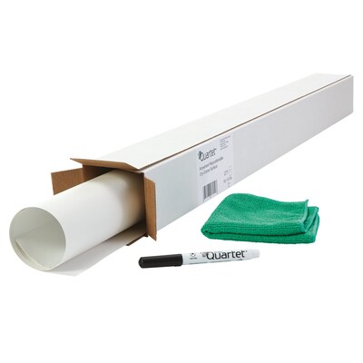Quartet® Anywhere™ Repositionable Dry-Erase Surface, Self-Adhesive Sheets, 6’ x 4’ (R85564)