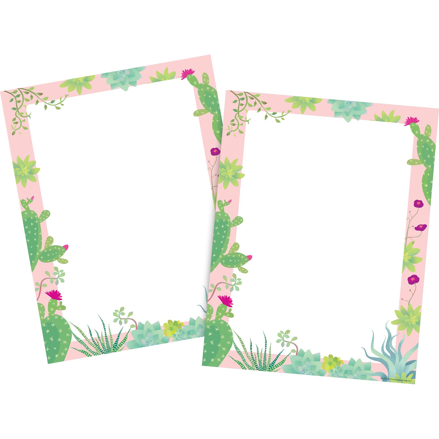 Barker Creek Petals & Prickles Computer Paper, 8.5 x 11, 60 lbs., Multicolored, 100 Sheets/Pack (BC3881)