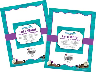 Barker Creek Sea & Sky Computer Paper, 8.5 x 11, 60 lbs., Multicolored, 100 Sheets/Pack (BC3884)