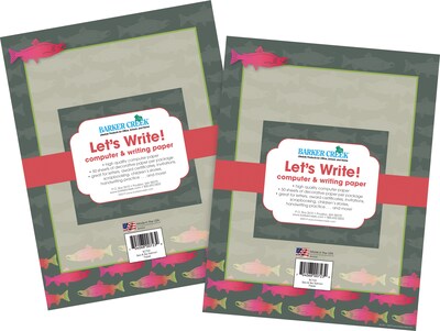 Barker Creek Sea & Sky Computer Paper, 8.5 x 11, 60 lbs., Multicolored, 100 Sheets/Pack (BC3886)