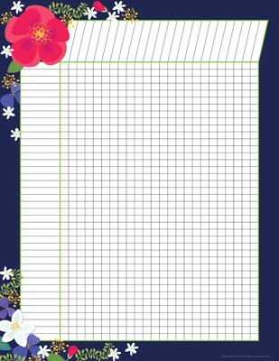 Barker Creek Incentive Chart Set, Petals & Prickles, 4/Set (BC578)