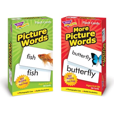 Trend Enterprises Picture Words Skill Drill Flash Cards, Assortment, Grades K-2 (T-53906)