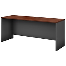 Bush Business Furniture Westfield 72W Credenza Desk, Hansen Cherry/Graphite Gray (WC24426)
