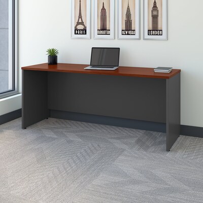 Bush Business Furniture Westfield 72W Credenza Desk, Hansen Cherry (WC24426)
